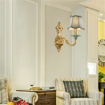 BROTHER Kobber væglampe Sconce Moderne Luksus Design Keramiske Lyset Indendørs Til Hjem Soveværelse Gangen