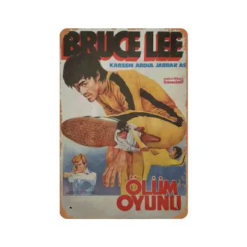 Bruce Lee Vintage Metal, Tin Tilmelde 20*30 cm Nyhed Retro Dekoration Gave Hjem Køkken Bar, Café, Garage Wall decor-Stil
