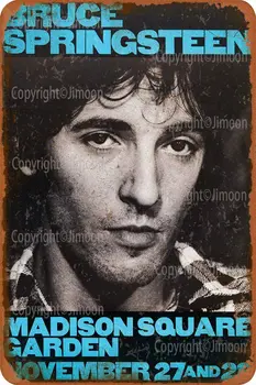 Bruce Springsteen Madison Square Garden Kunst Tin Tegn vintage displate retro metal plaques Strygejern Maleri Plakat