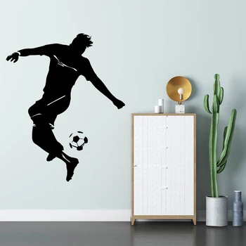Brugerdefineret spille fodbold Wall Stickers Moderne Mode Wall Sticker Til Børn Værelser Vandtæt Væg Kunst Decal