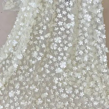 Bryllup kjole dekorative design, materialer håndlavet diy stof lilla Lys pink broderet blonde stof