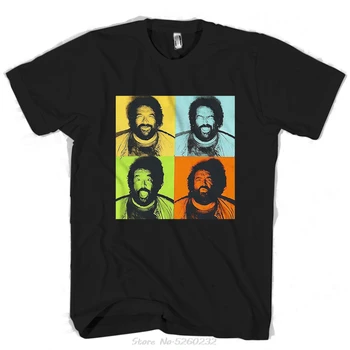 Bud Spencer Camiseta Pop Art Mænds / Kvinders T-Shirt til Mænd t-shirt Korte Ærmer Print Casual Breaking Bad Print T-Shirt Til Mænd