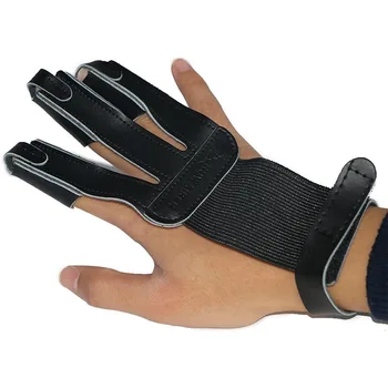 Bueskydning Arm Vagt Finger Vagt Sæt Meixun Recurve Bue Og Pil Vagt Med Hul Arm Vagt Koskind Tre-Finger Vagt