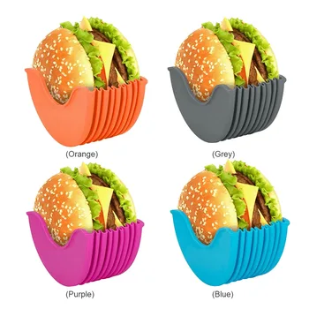 Burger Kammerat Burger Fast Kasse Sandwich Opbevaring Hamburger Silikone Hylde Hamburger Holder Max No touch