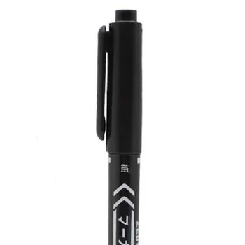 Bærbare Dual Markør Permanent Markør Pen 10 Stykker Vandtæt Fine Punkt Rå Nib Black Ink 0,5 mm-2 mm