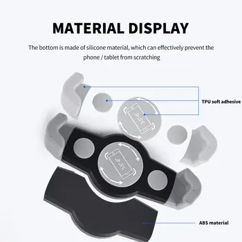 Bærbare Ergonomisk Design Fri Rotation Aluminium Legering Blokeringsfri Mobiltelefon Metal Stativ-Gulvtæppe Stå Selfie