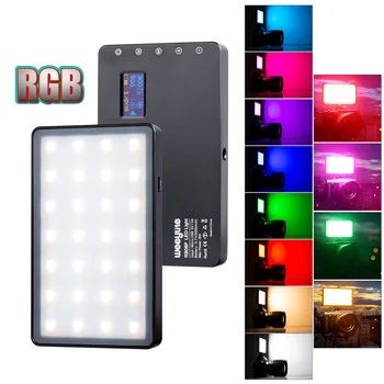 Bærbare Fuld Farve RGB LED Video Lys 2500K-8500K Fotografering Fyld Lys CRI 95+ 8W til Studie Daglige Kreativ Fotografering