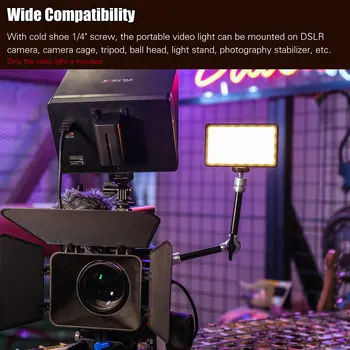 Bærbare Fuld Farve RGB LED Video Lys 2500K-8500K Fotografering Fyld Lys CRI 95+ 8W til Studie Daglige Kreativ Fotografering