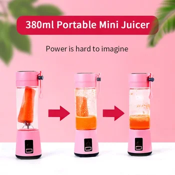 Bærbare Glas Blender USB Mixer Electric Orange Saftpresser Maskine Smoothie Blender Mini Mad Citron Juice Squeezer Tryk på CF18