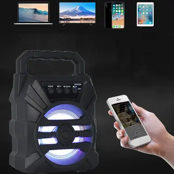 Bærbare Mini Wireless Speaker-Kort Subwoofer Kreative Hjem Desktop Lille Størrelse Og Kraftfuld Lyd, Lang Batterilevetid Højttaler