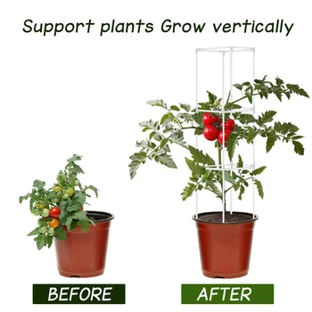Bærbare Planter Støtte Bure Vin klatrestativ Haven Espalier for Tomat, Peber, Agurk