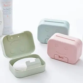 Bærbare Plast Soap Box Enkle Badeværelse Toilet Afløb Soap Soap Box Skuffe Hjem Badeværelse Sæbe Opbevaringsboks