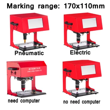 Bærbare Pneumatisk, Elektrisk Mærkning Maskine 170x110mm Touch Screen Bil Navneskilt Plotter Printeren Kodning Gravering Maskine