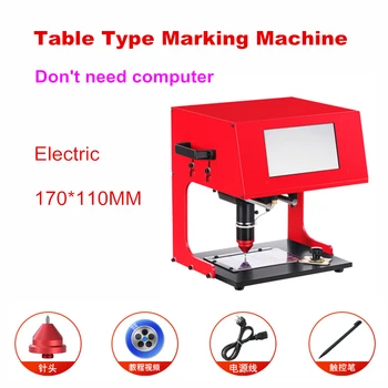 Bærbare Pneumatisk, Elektrisk Mærkning Maskine 170x110mm Touch Screen Bil Navneskilt Plotter Printeren Kodning Gravering Maskine