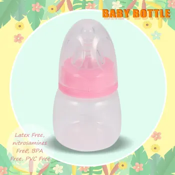 Bærbare Praktisk Spædbarn Baby 0-18 Måneder Føder 60ML PP Sygepleje, Juice, Mælk Mini Hårdhed Flaske