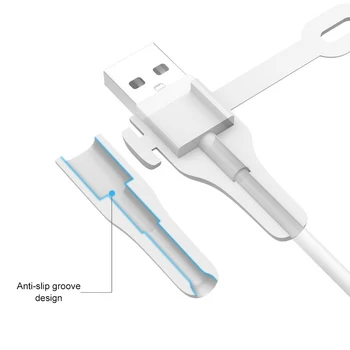 Bærbare Silikone AtoL/CtoL USB Opladning Kabel Ledning Beskyttende Cover til iPhone