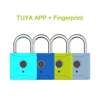 Bærbare Smart Fingeraftryk Lås Elektrisk Biometriske Låse USB-Genopladelige IP65 Vandtæt TUYA app udskiftelige silikone cover