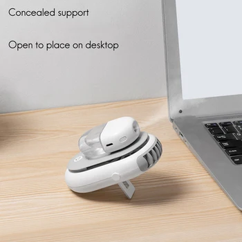 Bærbare Søde Hængende Fan USB Personlige Mini Fan Halskæde 3 Hastighed Mute-Aircondition Køler for Offentlig Kontor Rejse