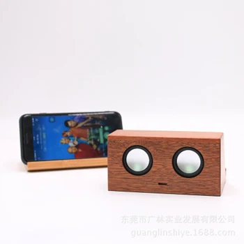 Bærbare Træ-Touch Bluetooth Højttaler Trådløse Opladning Af Mobiltelefon Holder Magnetisk Induktion Bluetooth Højttaler Musik Center