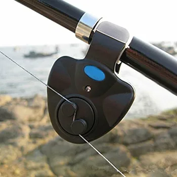 Bærbart Elektronisk LED Lys Fiskeri Bid Bell alarmen Lyder en Alarm Klokke Klip På Fisk Stang Til Nat Fiskeri Tilbehør