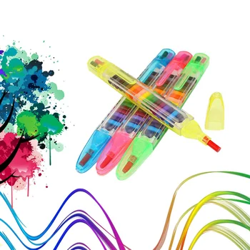 Børn, Farve, Farveblyant Farverige Ugiftige Vaskbar Sikker Caryon For Børn Børne Tegning Legetøj Tilfældig Farve