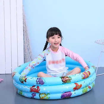 Børn, Oppustelige Pool Med Fod Pumpe Offentlig Børn Bassin Badekar Kids Baby Pool Swimming Pool Til Sommer Kids Spil Toy