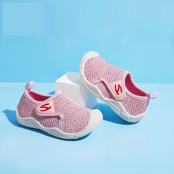 Børns sko 2021 sommeren nye piger' baby bløde såler børns dobbelt-lag, åndbar mesh boy ' s tå sko