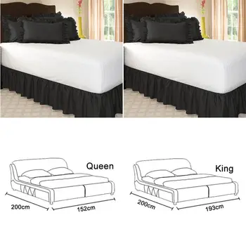 Børstet Klud sengetæpper Uden Lagen Overflade King-Queen Size Elastik Bed Cover 38cm Højde Sengetæppe