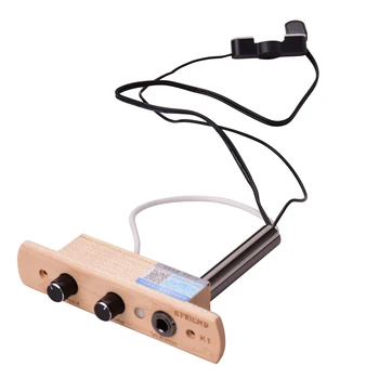 Cajon-Tromme-Lyd Hul Pickup, Mikrofon, Pick-up System for Max Tromle med Tone Volume Kontrol 6,35 mm Jack, Udgang