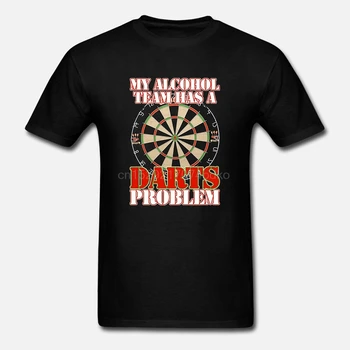Camiseta divertida para hombre mi Alkohol equipo dardos Ideel week o presente nuevas camisetas divertidas camisetas nuevas Uni