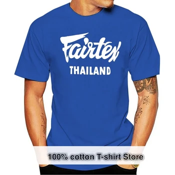 Camiseta holgada de cuello redondo de Fairtex tailandesa camiseta negra uformelle de Muay Thai Kickboxing talla S-3xl
