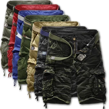Camouflage Cargo Shorts til Mænd Løs Cargo Bukser med mange Lommer Mandlige ' s Camouflage Trykt Shorts om Sommeren Mænds Tøj