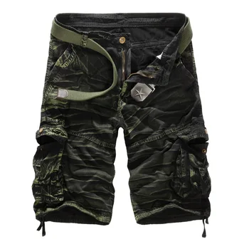Camouflage Cargo Shorts til Mænd Løs Cargo Bukser med mange Lommer Mandlige ' s Camouflage Trykt Shorts om Sommeren Mænds Tøj
