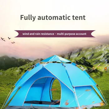 Camping Telt Vandtæt Udendørs Vandreture Telt Nylon Backpacking Telt 1-4 Personer Camping Telt Vandtæt Telt Trekking Telt