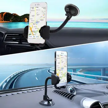 Car Mount Phone Holder Forruden Dashboard Vugge holder til Samsung Galaxy S7 Kant 6S med Quick-release-Knappen