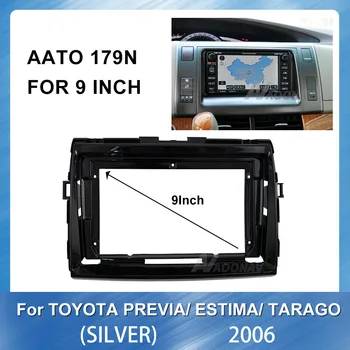 Car Radio Fascia ramme For Toyota Previa Estima Tarago Radio 2006 GPS Navigation plade panel Særlige Streg Trim-Kit Ramme Fascias