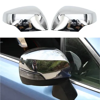 Car Rear View Rearview Side Glas Spejl Cover Frame Trim Side Spejl Caps for Subaru Forester 2019 2020 2021 Bil Tilbehør
