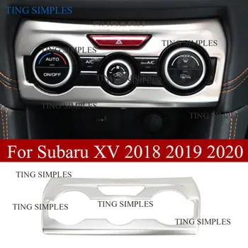 Carbon Fiber AC Varmelegeme Controller Skifte Cover Til Subaru Impreza Crosstrek XV 2018-2020 tilbehør abs chrome