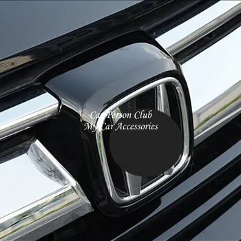 Carbon Fiber Foran Bilen Hoved Logo Ramme Gitter Vagt Dække Trimmer Til Honda CRV CR-V 2017 2018 2019 Auto Tilbehør til Udsmykning