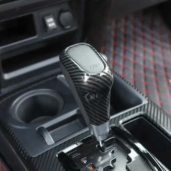 Carbon Fiber Gear Shift Gear Knop Dække Bezel Trim for Toyota 4Runner TRD 2010-2019