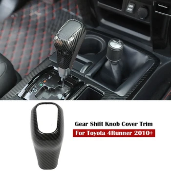 Carbon Fiber Gear Shift Gear Knop Dække Bezel Trim for Toyota 4Runner TRD 2010-2019