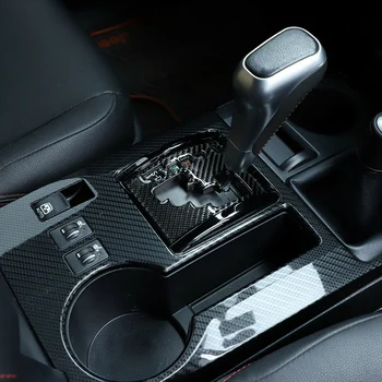 Carbon Fiber Konsol Gear Shift Panel Frame Cover Trim for Toyota 4Runner 2010-2020 Tilbehør