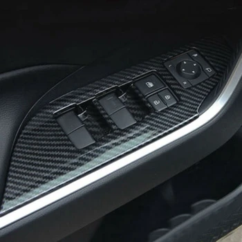 Carbon Fibre Style Vinduet for at Skifte Panel Frame Cover Trim til 2019 2020 Toyota RAV4