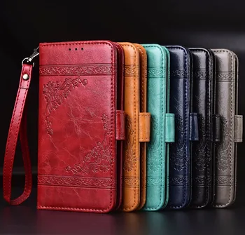 Card Wallet Læder taske til OnePlus 6T A6010 6 A6003 Tilfælde Fundas Tilfælde med Rem Blød TPU Back Cover