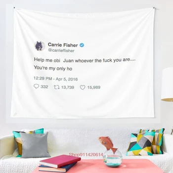 Carrie Fisher Kun Ho tapetet Mere Størrelsen hjem stue, soveværelse dekorative væg tæppe