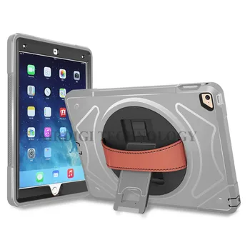 Case til Apple iPad, AIR 2 / iPad 6 Dække Høj slagfast Hybrid Tre Lag Tunge Rustning Full Body Protector