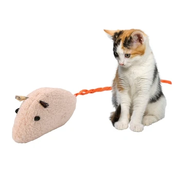 Cat mouse toy Mix Pet Scratching Mice Cats Toys Fun Plush Mouse Cat Toy For Kitten Color Random 6pcs/lot