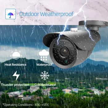CCTV-Analog Sikkerhed Kamera 4K Uden Street Vandtæt AHD Bullet Video Overvågning Kamera BNC 8MP XMEYE ONVIF H. 265 Cam 5MP