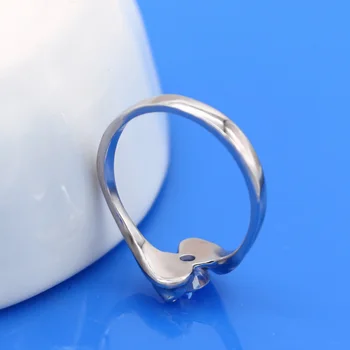 Charmerende Dame Sølv Farve Ring 925 Sterling Sølv Engagement Elsker Ringe Til Kvinder, Fine Smykker, Julegaver
