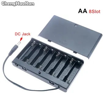 ChengHaoRan 1stk 2 3 4 6 8 Slot AA-Batteri Indehaveren Opbevaring Tilfælde, Kasse Med Switch & Cover AA-Batteri Standard Container